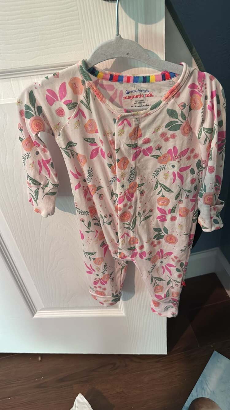 Magnetic Me Life's Peachy Modal Magnetic Footie Pajamas